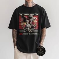 Broken Heart Sad Angel Grunge Graphic T-Shirt S įvairiaspalvis