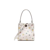 Coach Charlie 21 Wildflower Print Pebble Leather Bucket Bag Women Bags Chalk-White 1041-V5CHK Basic Set (Bag+Dust Bag)
