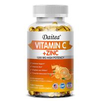 Vitamin C Dietary Supplement, With Zinc, Citrus Bioflavonoid Complex, 120 Softgels 120 Capsules