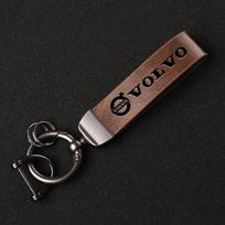 Automobilio karšto štampavimo ženklelis Raktų pakabukas Cinko lydinio Raktų pakabuko priedai Volvo Xc60 Xc90 V40 V60 S60 V50 V90 S80 C40 XC40 V70 XC70 C30 ruda