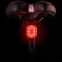 Brake‑Sensing LED Bike Tail Light Bright Rear Lamp for Night Ride