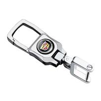 Metal Car Styling Emblem Keychain Key Ring Chain Gift for Cadillac Escalade CTS DTS STS XTS ATS BLS SLS Deville CT5 CT6 XT5 XT6 sidabras