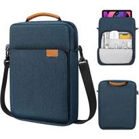 9/11/13.3 inch Tablet Sleeve Case Concealed Hand Strap Wear-resistant Shoulder Bag Shockproof Universal Protective Cover 9-11 inch tamsiai mėlyna spalva