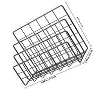 3 Slot Metal Desk Organizer Mail Holder File Sorter Letter Envelope Storage Rack Desktop Countertop Organizer Letter Holder juoda