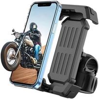 One-Hand Operation Bike Phone Holder 360° Rotation Quick Release Holder for Motorcycle Scooter E-Bike Fits iPhone Samsung Google Pixel, Black juoda