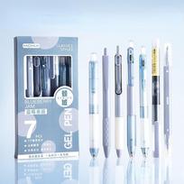 7Pcs/Set Highlighter Pen Set Quick-Drying Ink Gel Pen Creative Ballpoint Pen Neutral Pen Writing Tool School Stationery Pen Set