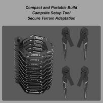 Camping Light Stand Gear 255g Lightweight Portable Folding Outdoor Supplies Camping Lantern Stand For Lawn Park Garden Outside China Mainland