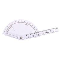 3Pcs Transprent Professional 180 Degree Protractor Finger Goniometer Angle Ruler Spinal Ruler