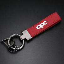 Fashion Suede Leather Key Chain Car Keychain For Opel Astra Insignia Vivaro Corsa Mokka Zafira Vectra OPC Vauxhall Meriva raudona