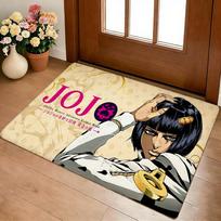 Anime A-J-J-JoJo B-Bizarre A-Adventure Floor Mat Cozy Flannel Soft Thick Non-Slip Mat for Living Room Bedroom Kitchen Decor Rugs 40x60cm