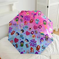 1 vnt. Kpop automatinis skėtis, kompaktiškas, 8 šonkaulių dizainas, lengvas, būtinas kelionėms, elegantiškas moteriškas skėtis, dovana festivaliams