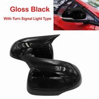 For Hyundai I20 2008-2014 Car Rearview Side Mirror Cover Wing Cap Sticker Exterior Door Rear View Case Trim Carbon Fiber Look