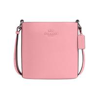 COACH shoulder bag Sophie 22 Adjustable Strap with Magnetic Snap Buckle Fine Pebbled Leather Bucket Crossbody Small Women's Silver Parquet Pink sidabras