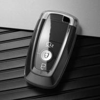 TPU automobilio nuotolinio valdymo pulto rakto dėklo dangtelis, skirtas Ford Edge Fusion Mustang Explorer F150 F250 F350 Ecosport Protector Laikiklis be rakto skaidri