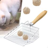 Stainless Steel Cats Litter Scoops Pet Cleaning Shovels Accessories Easy to Clean Kitty