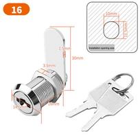 Cam Lock For Mailbox File Cabinet Lock Cabinet Lock Enhanced Security Mechanism Two Spare Keys Protect Valuables