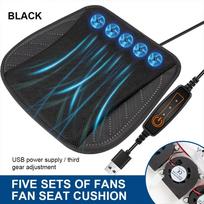 Universalus automobilinės sėdynės vasarinis vėsinantis oro sėdynės pagalvėlė su USB ventiliatoriumi, greitai pučiantis, vėdinamas, vėsinantis, šaldantis automobilinės sėdynės užvalkalas