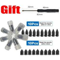 Durable Spiral Rubber Metal Tubeless Tire Repair Nails – Emergency Puncture Fix for Cars Motorcycles Trucks Bikes