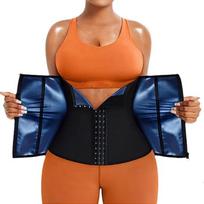 Women Waist Trainer Trimmer Corset  Sweat Belly Band Sports Girdle Sauna Suit Waist Trimmer Sweat Bands for Stomach S