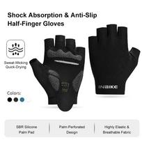 INBIKE Cycling Gloves Summer MTB Bike Gloves for Men Biking Gloves Gel Padded Half Finger Road Bike Bicycle Gloves Accessoiries M-EU juoda