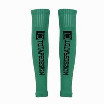 1 sports football shin guards pad set of socks leg support compression leg sets of football shin guards adult teenage armijos žalia spalva