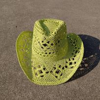 Summer straw cowboy hat hollow woven straw hat bohemian cowboy hat outdoor travel sun hat sombrero vaquero mujer M55-58cm