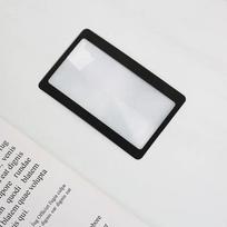Portable Pocket Magnifier Ultra-thin Camping Fire Starter 3X Reading Magnifying Glass with Ruler Magnifying Glass Solar Igniter