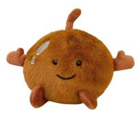 PP Cotton Northeast Frozen Pear Plush Toys Stuffed Brown Black Fruit Pear Plush Doll 13cm Soft Stuffed Vegetable Toys