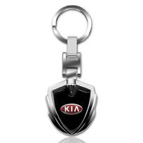 1 vnt. 2025 m. mados naujas automobilio emblemos stilius metalinis raktų pakabukas skydo formos raktų pakabukas KIA K5 K9 Sorento Ceed Sportage Carnival Stinger Forte Niro Cadenza juoda