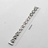 Compatible Zircon Star Strap for Apple Watch S9/iWatch 8/SE, Xiaomi 8/9/10NFC, Women's Watch Band Width 14mm (No Connector)