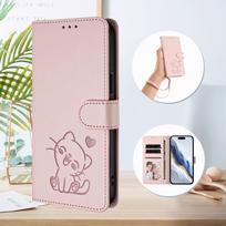 For ZTE Blade V70 V60 V50 V40S Vita Design Max Pro Case Wallet Flip Phone Cover Leather Card Holder ZTE Blade V50 Vita rožinė