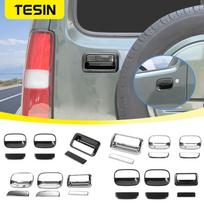 Car Exterior Front Side Door Rear Tail Door Handle Bowl Decoration Cover Stickers for Suzuki Jimny 2007-2017 Car Styling Tail Door 12-17