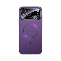 Magnetinis Belaidis Įkrovimas Spalvotas dėklas iPhone 17 16 15 14 13 Pro Max Plus 17Air Odos pojūtis Didelis langas Apsauginis dangtelis objektyvui iPhone 15