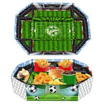 Žalias atspalvis Futbolo stadionas FUTBOLAS Futbolas Sporto Žaidimas Šventės Užkandis Tūrinė padėkliukas Kepimo dėžutė One Size