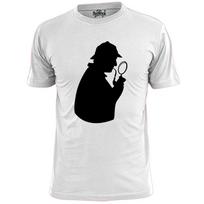 Mens Sherlock Silhouette T shirt Detective Holmes Watson M