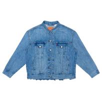 Levis Casual Washed Distressed Long Sleeve Denim Jacket Women jackets 15822-0002 XS
