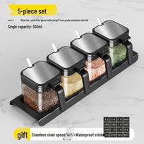 Glass Kitchen Seasoning Jar Set