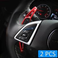 Aluminum Steering Wheel Gear Shift Paddle Shifter Extension For Chevrolet Camaro 2016-2022 Red
