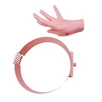 UV Protection Orchid Finger Sun Visor Plastic Adjustable Palm Sun Hat Novelty Detachable Hand Outdoor Beach Hat Home Travel rožinė