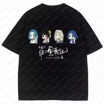 Luo Xiaohei T-shirt Men's Women's Short Sleeve Crew Neck Cotton Anime Printed New Style Unisex Streetwear Y2k Clotghes S įvairiaspalvis