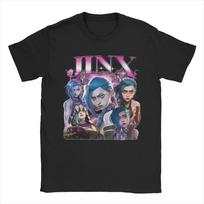 Men's Jinx Arcane Game T Shirt  100% Cotton Clothing Vintage Short Sleeve Crewneck Tees Summer T-Shirt S įvairiaspalvis