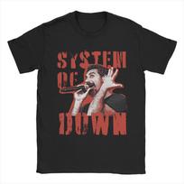 SYSTEMs OF A DOWNs Toxicity Rock Band Accessories Men Women T Shirts Cotton Tee Graphic Print  T-shirt Clothing S įvairiaspalvis