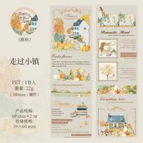 Journal GO 6x200cm Tour of Southern France Vintage Flower  Collage PET Tape Stickers Creative Journal Scrapbook Masking Tape
