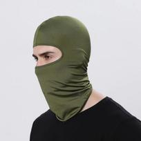 Balaclava Motorcycle Face Mask Cycling Full Face Mask Outdoor Sports Ski Neck Protecting Mask Scarf Helmet Inner Cap armijos žalia spalva