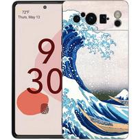 Phone Case For Google Pixel 9 8 8A 7 7A 6 Pro XL 6A 5G Black Soft Back Cover TPU Shell Fashion Japan The Great Wave Of Kanagawa For Pixel 6