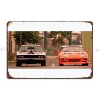 DORA Tin Sign The Fast And The Furious Last Race Metal Sign Bar Cave Wall Decor Wall Mural Cinema Create Tin Sign Poster 20x30cm（7.8x11.8inch）