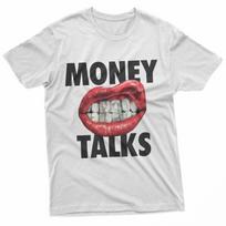 Money Talks Streetwear Lips Graphic T-Shirt S įvairiaspalvis