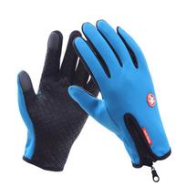 Superior Warmth Windproof Waterproof Gloves For Men And Women With Touch Screen Design Blue,L