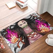 Nezuko Kamado Demon Slayer Doormat Mat Anti-Slip  Kitchen Bathroom Living Room Rug Carpet 40*60cm 40x60cm