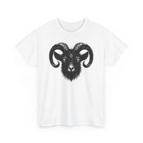 Black Goat - Horror Spooky Animal Graphic Gildan Cotton Tee S